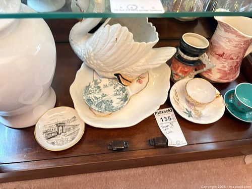 Assorted Lancaster & Sandland Porcelain Lot: Swan, Teacups, Pitcher C (1 of 19)