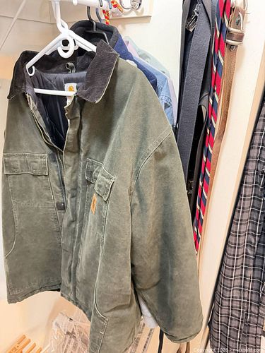 Men's Workwear Lot: Carhartt Jacket, Jeans, Belts, Suspenders, Tie B (1 of 18)