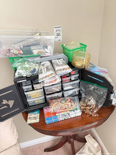 Mixed Beads & Jewelry Findings Lot with Husky Organizer C (1 of 15)