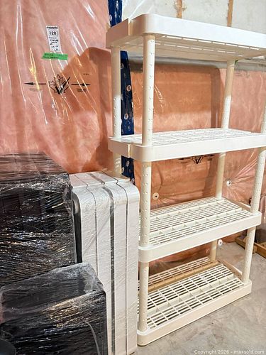 Set of 4  Plastic Shelving Units C (1 of 5)