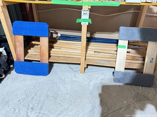 Wood Furniture Dollies with Swivel Rubber Casters, Handles and Dowels C (1 of 10)