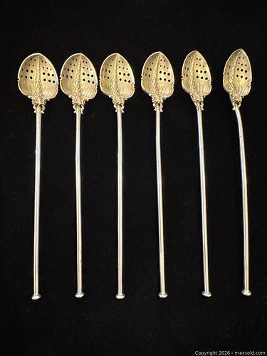 Six Antique Sterling Silver Spoons (1 of 18)