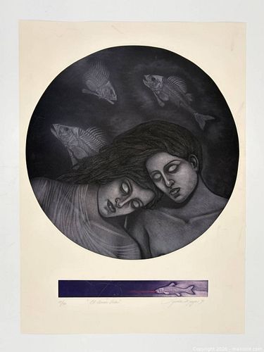 SUBLIME ETCHING BY LUCIA MAYA MEXICAN SIGNED 1991 (1 of 10)