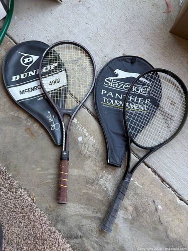 Dunlop McEnroe & Slazenger Panther Tournament Tennis Rackets (2) (1 of 4)