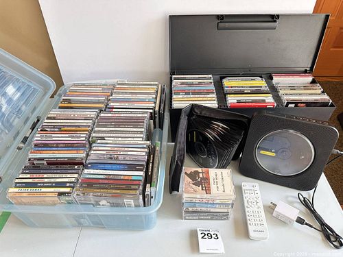 Mixed Music CD Lot with Player, Remote, Wallets & Boxes (1 of 19)