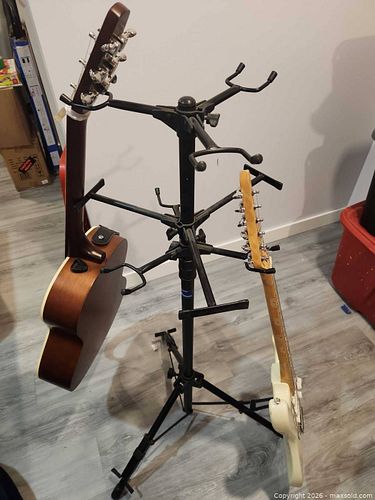 Applause Black Metal Guitar Stand for 4–6 Guitars (1 of 5)