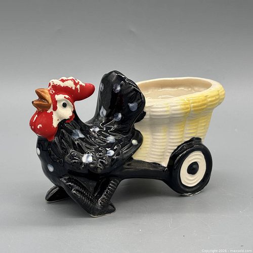 Ceramic Rooster Farm Planter by Shaff (1 of 5)