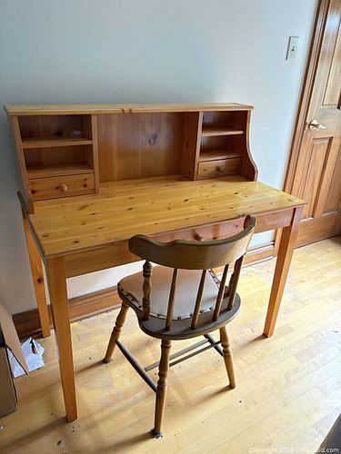 Wooden Desk and Chair  (1 of 6)