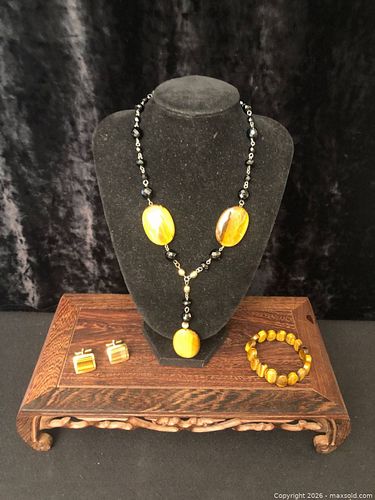 Vintage Tiger Eye Jewellery (1 of 5)