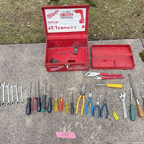 Hand Tools with Toolbox / Case - Milwaukee & Various (1 of 11)
