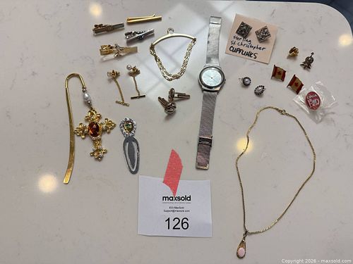 Mixed Jewelry & Accessories Collection with Watch, Necklace, Cufflinks (1 of 13)