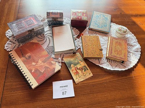 Vintage Victorian Decorative Trinket Boxes & Keepsakes Lot (1 of 20)
