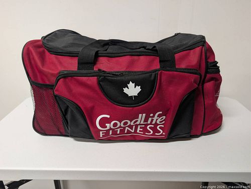 GoodLife Fitness Medium Red/Black Polyester Duffel Gym Bag (1 of 5)