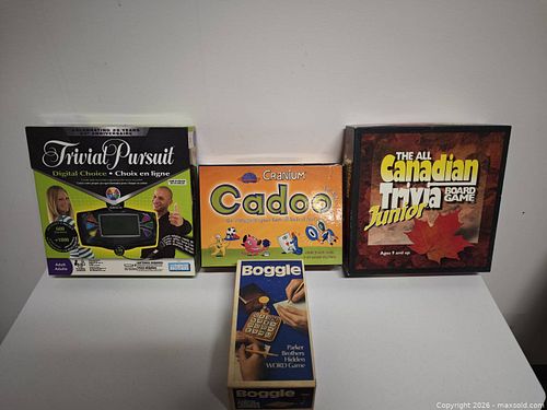 Lot of Board Games: Trivial Pursuit, Cranium, Boggle, Cadoo (1 of 9)