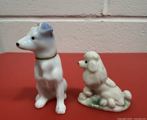 Porcelain/Ceramic Poodle Figurines (1 of 4)