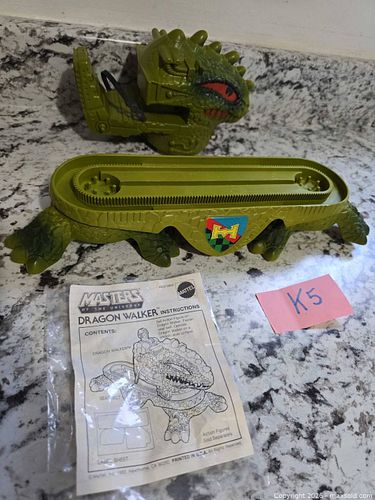 RARE/VINTAGE ORIGINAL- LOT"K5"- Masters of the Universe "DRAGON WALKER" Toy (1 of 3)