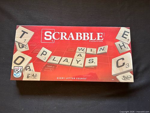 Scrabble Board Game Sealed – Hasbro Modern Edition – New in Plastic (1 of 7)