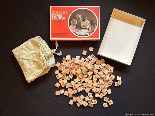 Vintage 1975 Scrabble Scoring Anagrams Game – Complete Set in Box (1 of 11)
