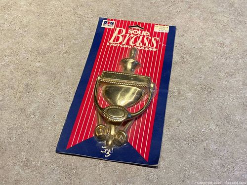 Vintage Intersel Solid Brass Door Knocker (1 of 7)