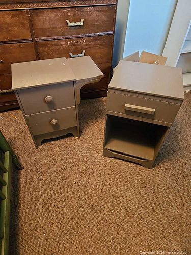 Wooden bedside tables (1 of 4)