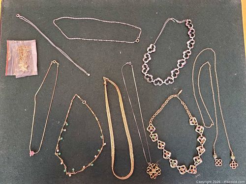 Mixed-Metal Necklace Lot — Necklaces, Pendants & Chains (10+) (1 of 9)