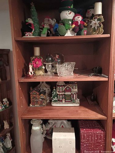 Mixed Holiday Lot: Figurines, Candles, Glass & Plush (1 of 1)