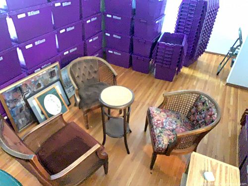 Vintage Wood & Cane/Rattan Chair and Side Table Set (1 of 13)