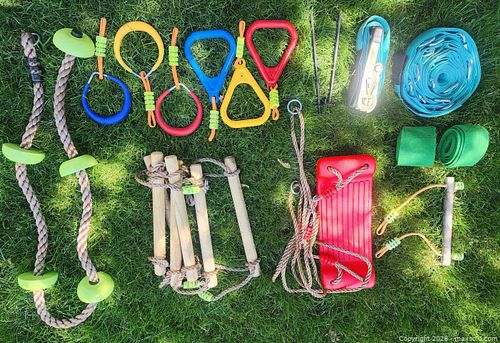CaTeam Ninja Slackline Obstacle Course – 15m Backyard Training Set (1 of 5)