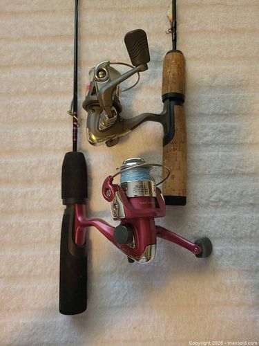 Pair of Rapala Ice Fishing Rods with Rapala Spinning Reels (1 of 10)