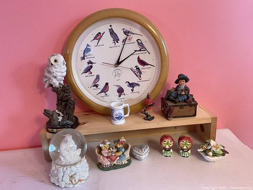 Bird clock and nick knack (1 of 3)