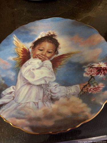 Sandra Kuck Angel of Laughter Collector Plate, 1994 (1 of 6)