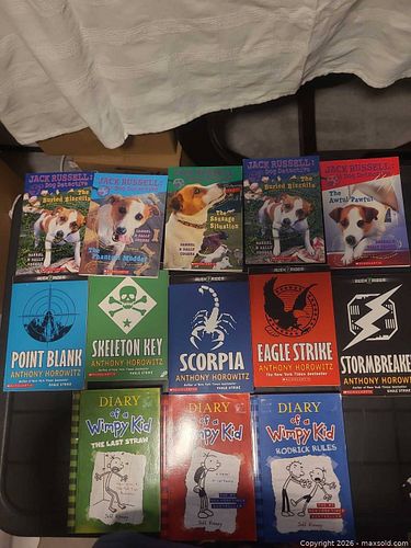 Children & YA Paperback Books Lot – 13 Titles by Horowitz, Kinney (1 of 3)