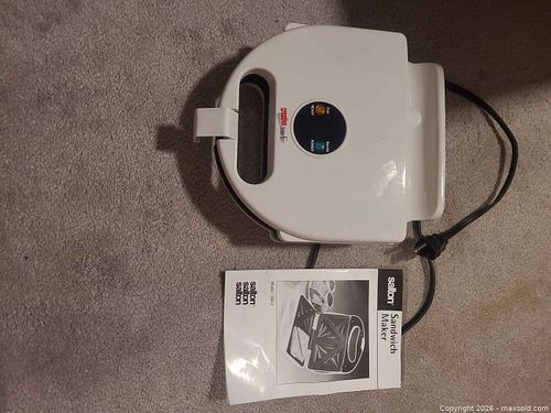 Creative Touch Salton SM-2 White Sandwich Maker (2-Sandwich) (1 of 5)