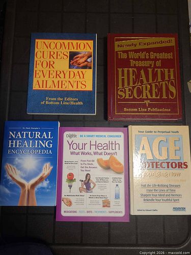 Lot of 5 Health & Wellness Reference Books, Mixed Formats (1 of 4)