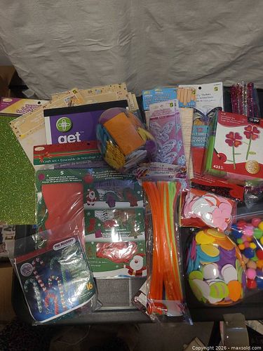 Mixed Arts & Crafts Lot — Paper, Foam, Sticks & Embellishments (1 of 4)