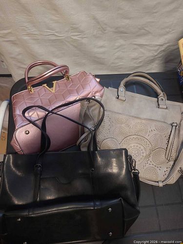 Pazda Lot: 3 Purses - Tote, Satchel, Shoulder Bags (1 of 4)