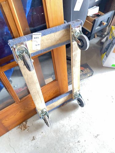 Wood Furniture Dolly with Carpet Pads and Swivel Casters B (1 of 4)