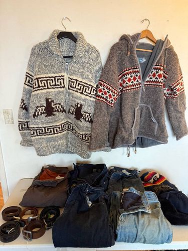 lined jeans, leather belts, alpaca fur hat and more (1 of 15)