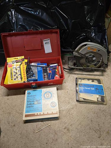 Tools: Craftsman Circular Saw, Rockwell Blades, Tap and Die, Punch Sets (1 of 17)