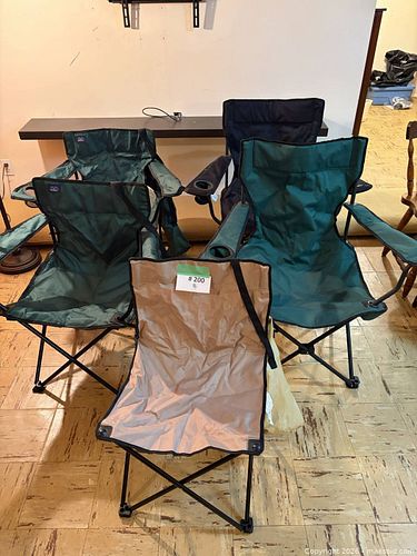 (5pc) Collapsible Camping Chairs: Tera Gear, Mac Sports (1 of 19)