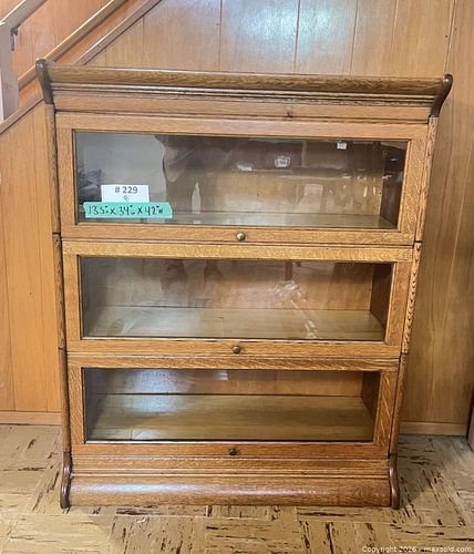 Antique Tiger Oak Modular Barristers Bookshelf  (1 of 19)