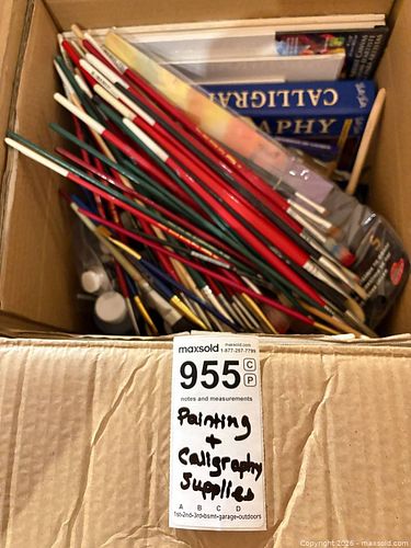 Mixed Painting & Calligraphy Supplies Lot with Art Book (1 of 8)