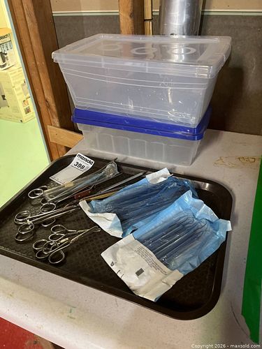 Dental and Surgical Instruments with Storage Containers (1 of 6)
