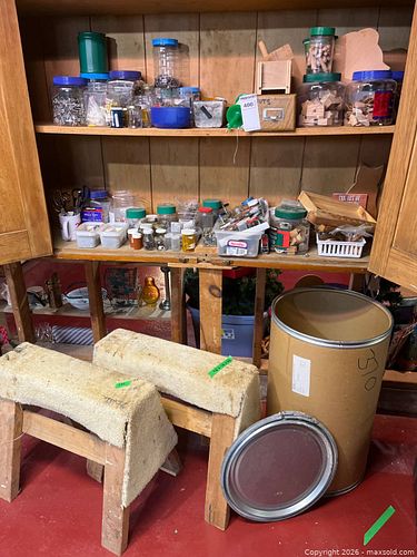 Hardware, Craft Supplies, and Carpentry Tools in Cabinet (1 of 16)