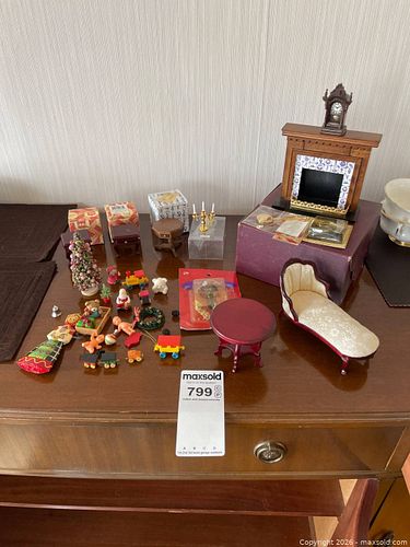 Miniature Furniture and Accessories Including Holiday Decor (1 of 11)