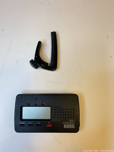 Korg GA-1 Electronic Tuner Capo, Black (1 of 4)