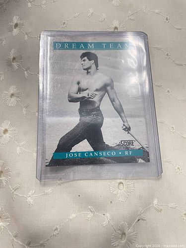 José Canseco baseball card ￼ (1 of 2)