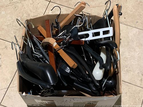Plastic, Wood & Metal Clothes Hangers - Assorted Colors (1 of 1)