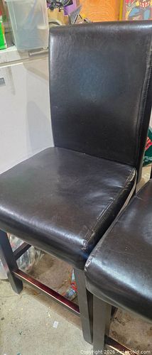 Brown Leather Like High Chair  (1 of 1)
