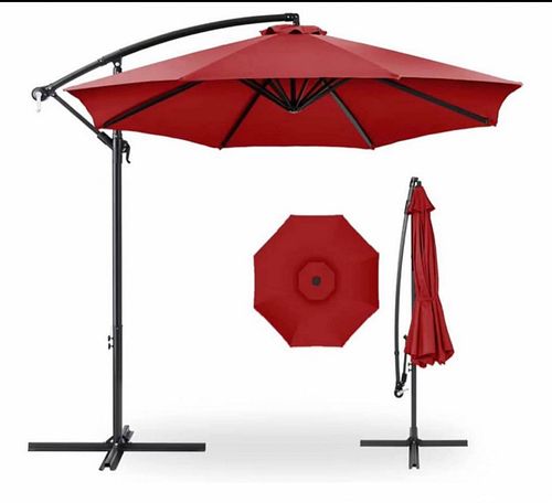 New Heavy Duty Red Outdoor Large Patio Umbrella  (1 of 2)